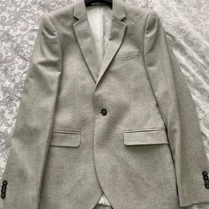 TOPMAN Light gray Sport Coat Blazer